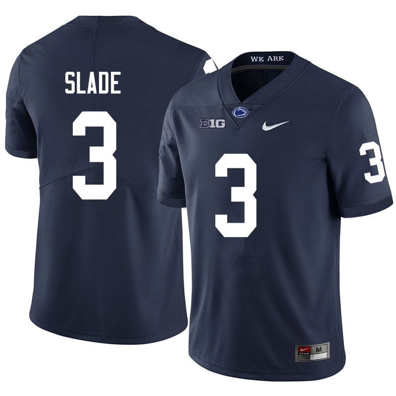 Men #3 Ricky Slade Penn State Nittany Lions College Football Jerseys Sale-Navy - Click Image to Close